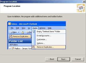 Duplicate Contacts Eliminator for Outlook 2003/Outlook 2002/Outlook 2000
